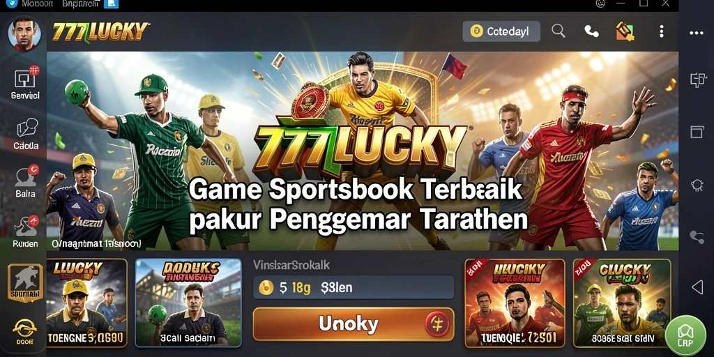 Tampilan antarmuka pengguna <strong>777LUCKY</strong> yang intuitif dan menarik perhatian.
