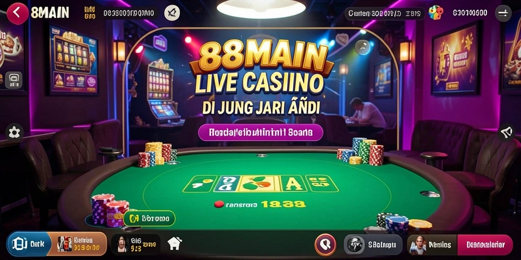 Gameplay Live Casino yang menegangkan dan real-time di 88MAIN.