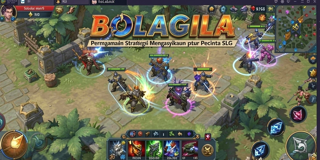 Tampilan gameplay SLG yang seru dan mendebarkan di BOLAGILA.