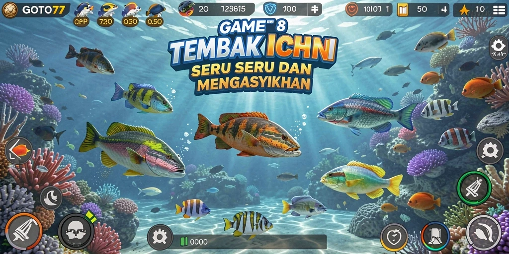 Tampilkan aksi menembak ikan yang seru di GOTO77.