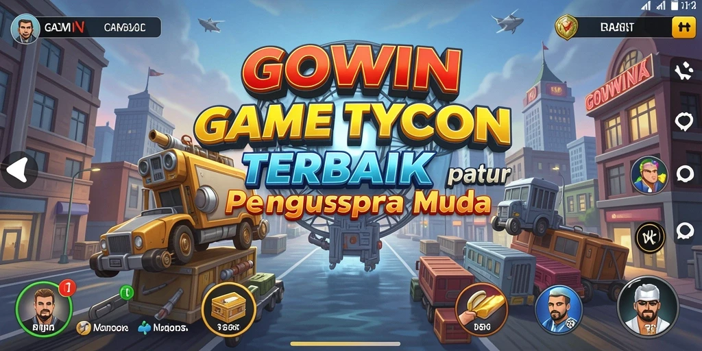 Skrinsut GOWIN menampilkan pemain yang membangun bisnis dengan strategi.