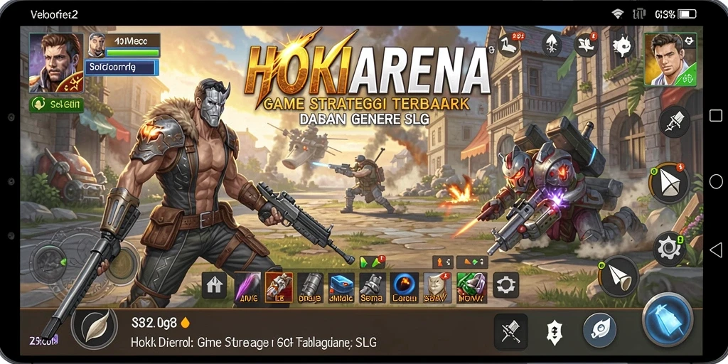 Tampilan gameplay seru dalam HOKIARENA di genre SLG.