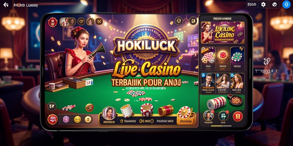 Tampilan mengesankan dari permainan Live Casino HOKILUCK.