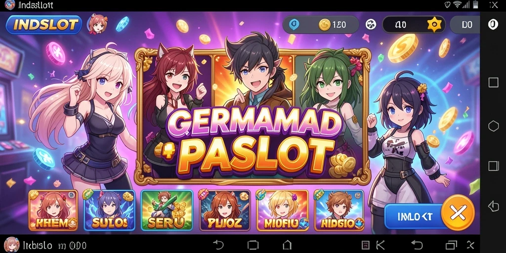 Tampilan gameplay INDSLOT yang menggugah selera dan penuh warna.