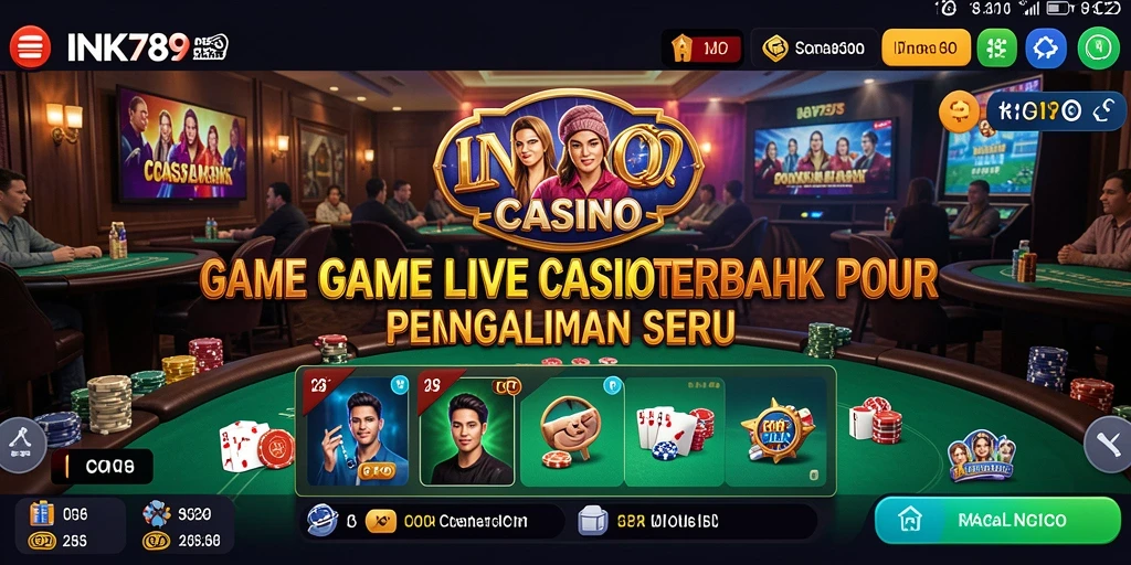 Tampilan gameplay Live Casino yang menarik dan interaktif.