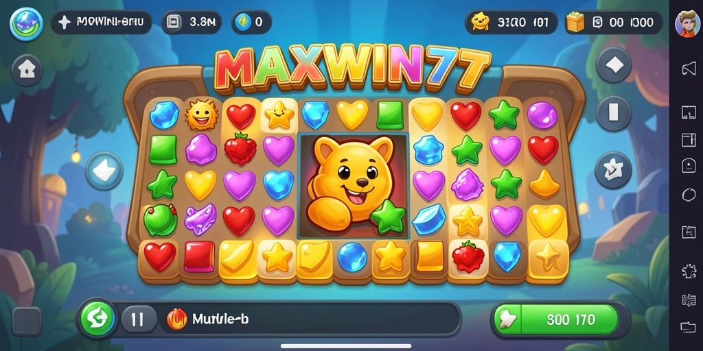 Tangkapan layar gameplay MAXWIN77 yang menunjukkan keseruan mencocokkan item.