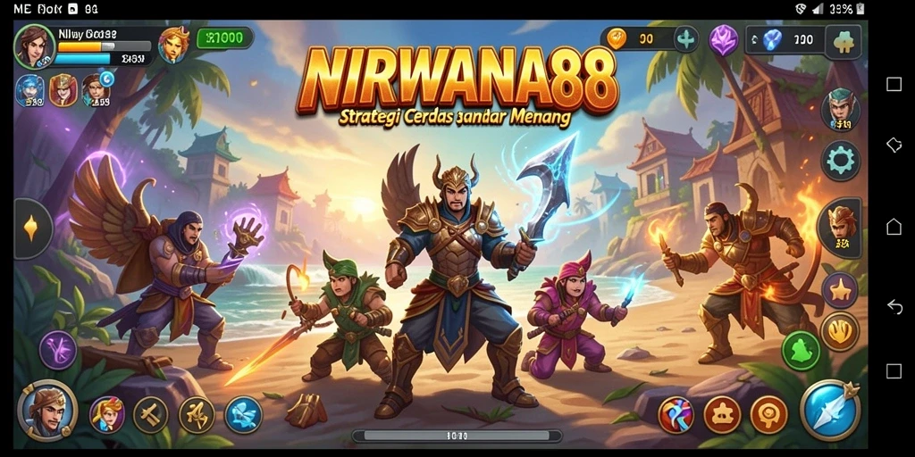 Tampilan gameplay menarik dalam NIRWANA88 yang penuh strategi.