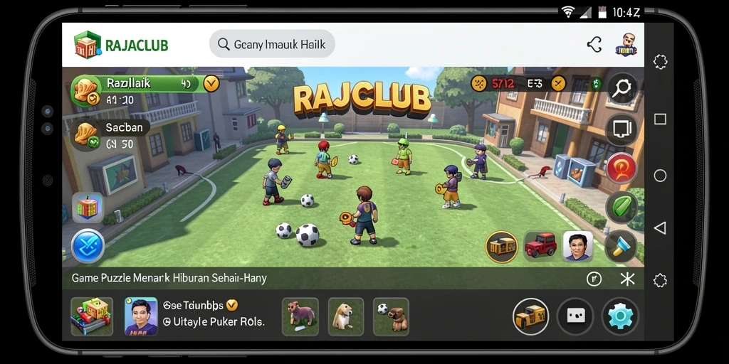 Screenshot gameplay RAJACLUB dengan teka-teki seru.