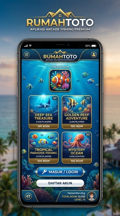 Halaman utama rumahtoto menampilkan aplikasi terbaru dan terpopuler.
